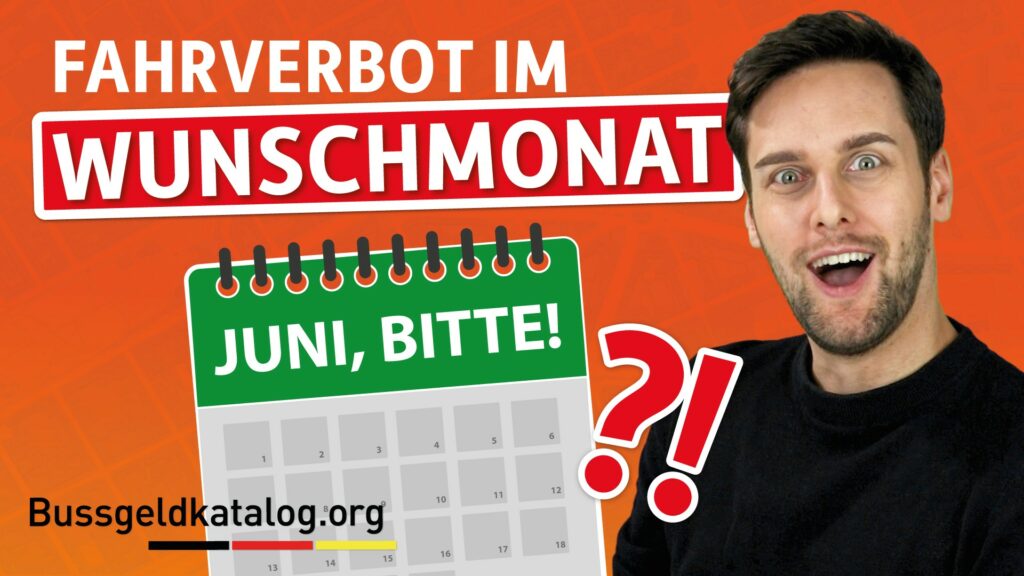 Besteht die Möglichkeit, sich das Antrittsdatum des Fahrverbots auszusuchen?